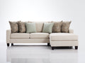 Ecksofa aus Stoff 250 x 160 x 85 cm - Beige - Gepolsterte Ottomane im modernen Design
